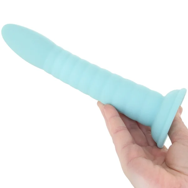 Dillio Platinum Wild Thing Silicone 7" Suction Cup Dildo - Teal