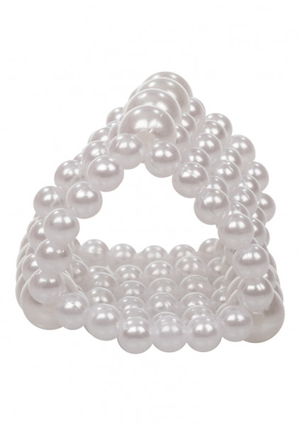 Basic Essentials® Pearl Stroker Beads - 2.75 - Electric Penis Ring
