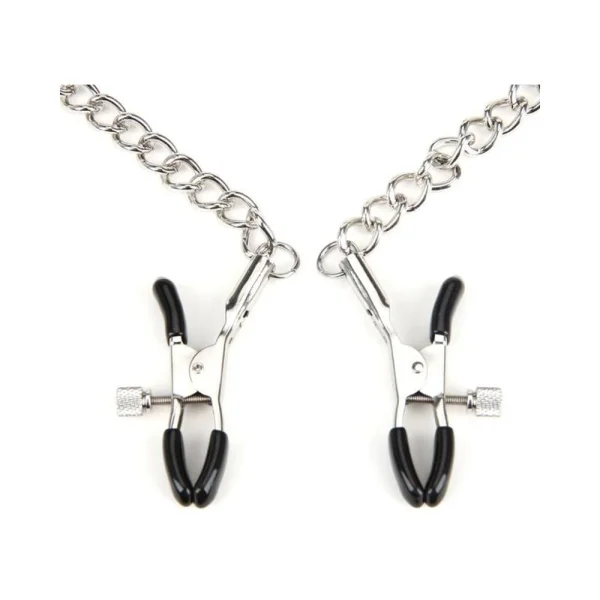 Lux Fetish Breathable Gag With Nipple Clamp