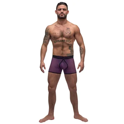 Airotic Mesh Enhancer Short Purple Large
