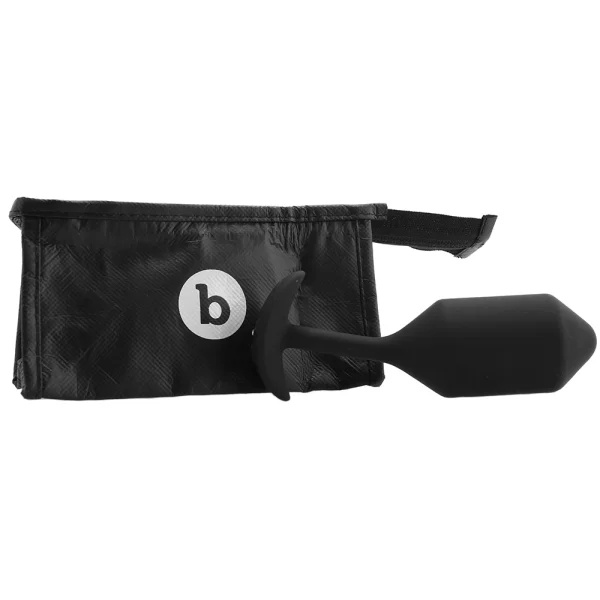 b-Vibe Vibrating Snug Plug 4 Rechargeable Vibrating Anal Toy - Black