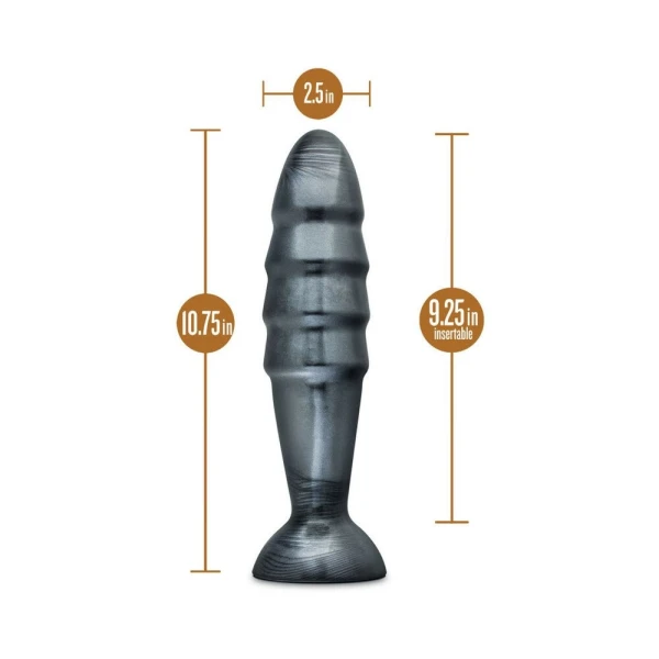 Jet Destructor Carbon Metallic Black Butt Plug — image 6 of 8