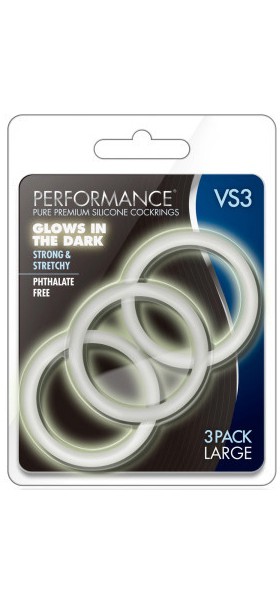 VS3 Large Silicone Cock Rings x3