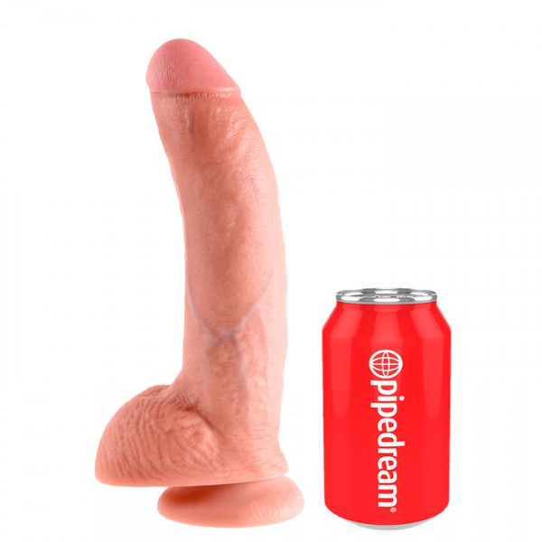 Pipedream King Cock Light Tone Ballsy Dildo - 6, 7, 8, 9, 10 Inch — image 5 of 12