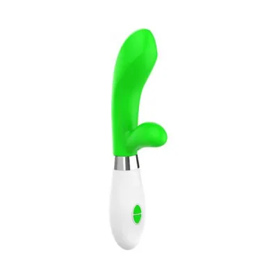 Luna Neon Achilles Ultra soft Silicone Dual Stimulator Green