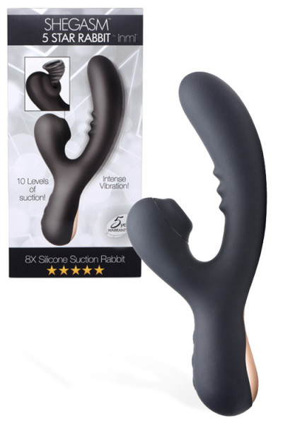 Inmi Shegasm 8.7" Silicone Suction Rabbit Vibrator