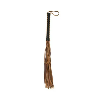 Ouch Pain Unique Italian Leather 12 Stylish Tails With 12 Handle Cover Design Brown Distressed Le