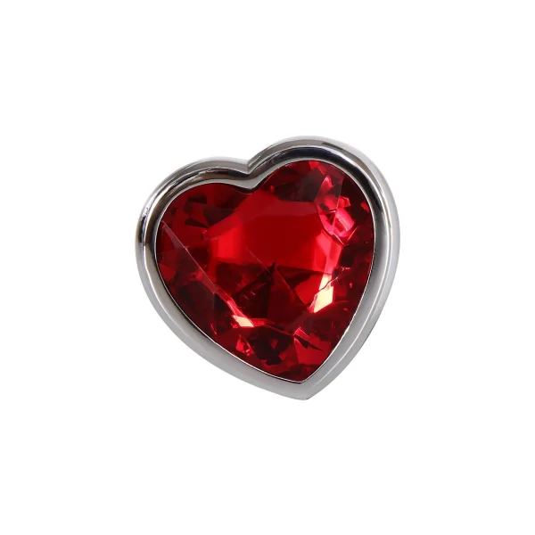 Large Red Heart Gem Anal Plug