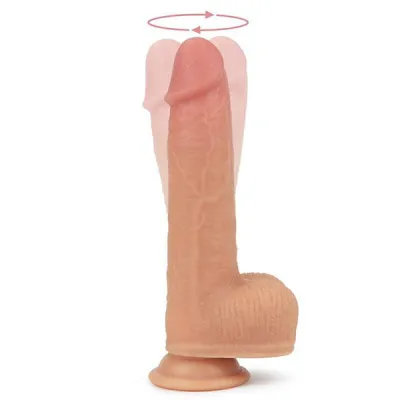 Nature Cock 8 5 Inch Dual Layered Silicone Rotating Anthony Dildo