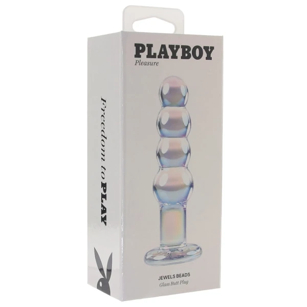 Playboy Jewels Beads Glass Butt Plug