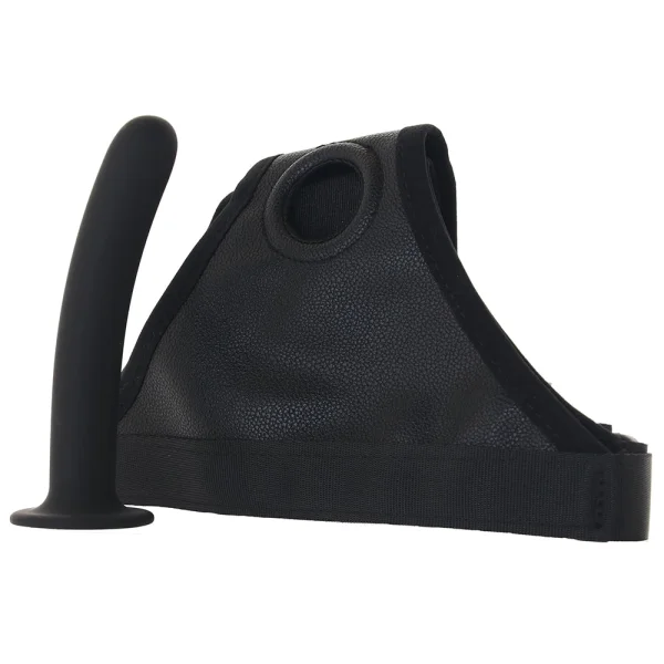 In A Bag Vegan Leather Harness & 5.25" Dong By Doc Johnson