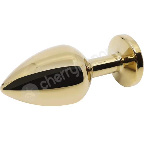 Hidden Treasures Gold & Purple Gem 2.9" Butt Plug