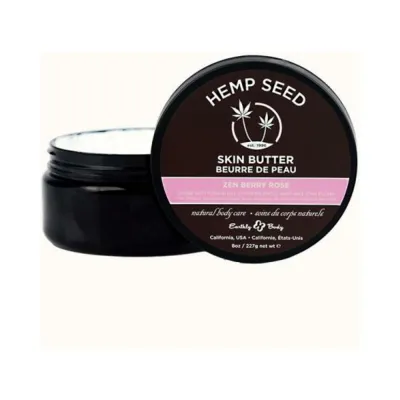 Earthly Body Hemp Seed Skin Butter Zen Berry Rose 8 Oz