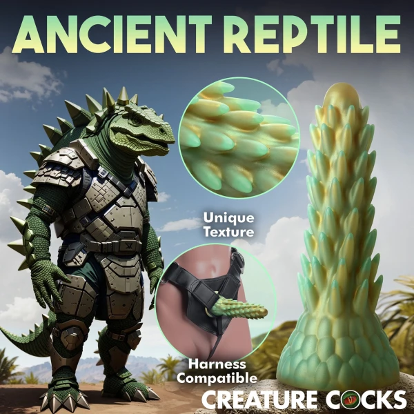 Creature Cocks - Stegosaurus Spiky Reptile Silicone Dildo