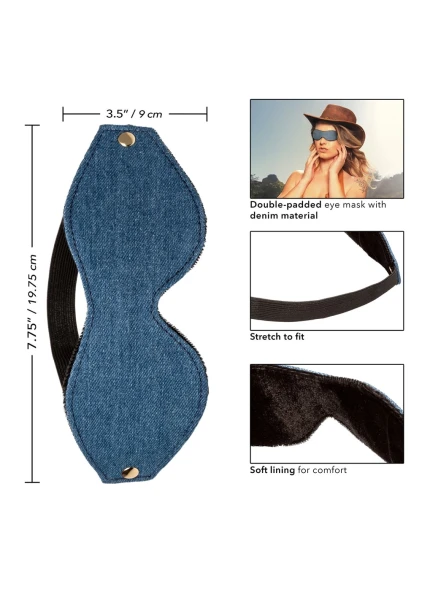 Ride 'em Premium Denim Collection Eye Mask