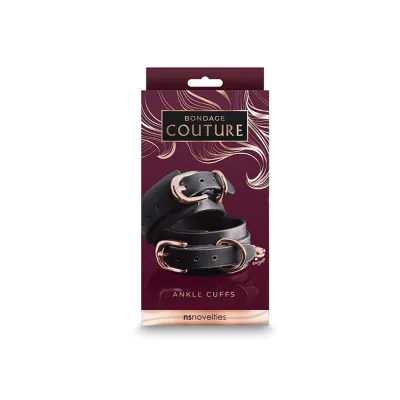 Bondage Couture Ankle Cuffs Black