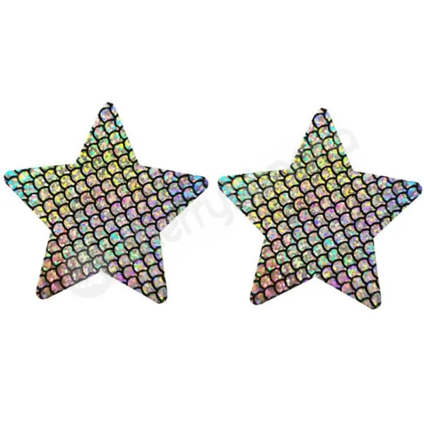 Cherry Banana Magic Mermaid Rainbow Star Nipple Pasties 2 Pack