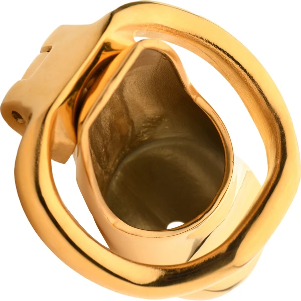 Master Series Midas Gold Plated Chastity Cage