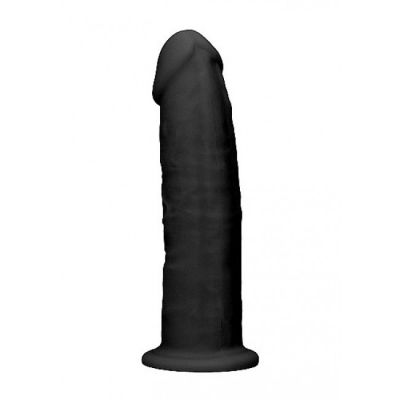 REALROCK Ultra 6 Inch Dual Density Silicone Dildo Black