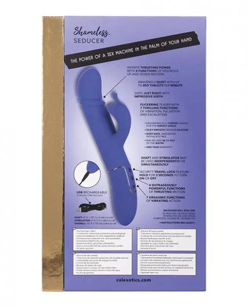 Shameless Seducer Purple Rabbit Style Vibrator — image 7 of 8