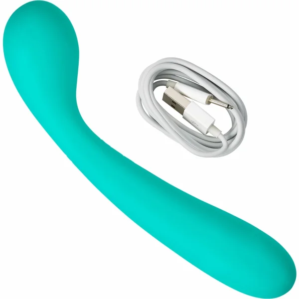Cloud 9 G-Spot Slim 7 Inch Flexible Rechargeable G-Spot Vibrator - Teal