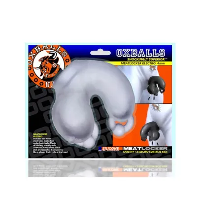 Meatlocker Chastity Cage White 4 75 Inch