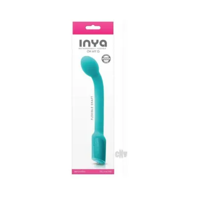 Inya Oh My G G spot Vibrator Rechargeable Teal