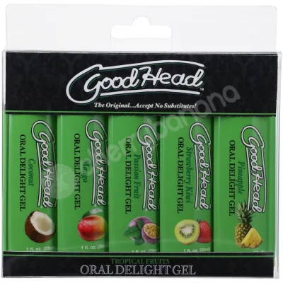 Goodhead Oral Delight Gel Tropical Fruits 5 Pack