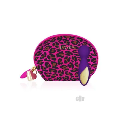 Rianne S Lovely Leopard Deep Purple Mini Wand