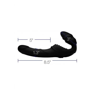 Pro Rider 9X Vibrating Silicone Strapless Strap On with Remote C Strap On Sex Toy