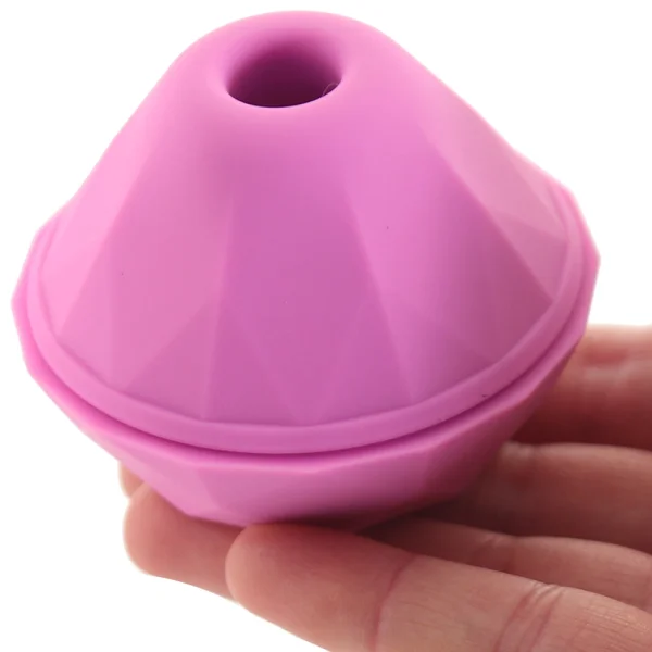 Sugar Pop Jewel Rechargeable Silicone Pressure Wave Clitoral Stimulator - Pink
