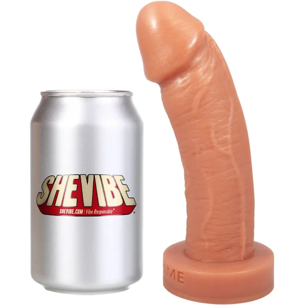 Optimo 7" Dual-Density Realistic Silicone Dildo By Uberrime - Caramel