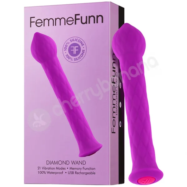 Femme Funn Purple Diamond Wand Vibrator
