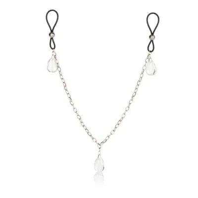 Nipple Play Non Piercing Nipple Chain Crystal