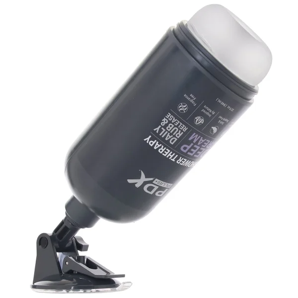 PDX Plus Shower Therapy Deep Cream Discreet Penis Stroker By Pipedream - Frosted