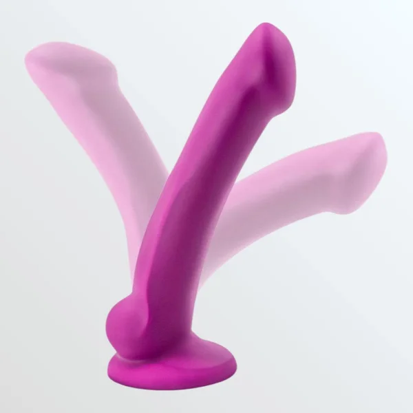 Avant D9 Ergo Mini Silicone Suction Cup Dildo by Blush - Violet