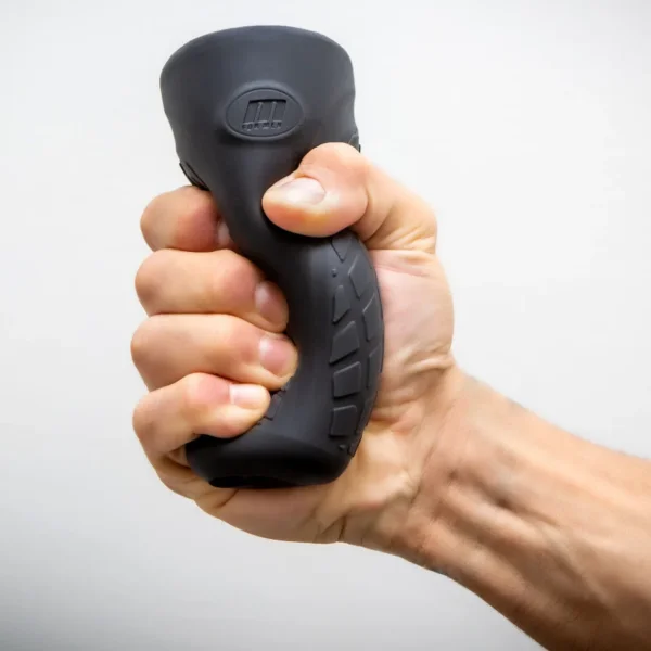 M Elite Platinum Gript Silicone Dual End Penis Masturbator By Blush - Black