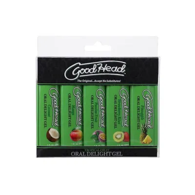 Goodhead Oral Delight Gel Tropical Fruits 5 Pack 1oz