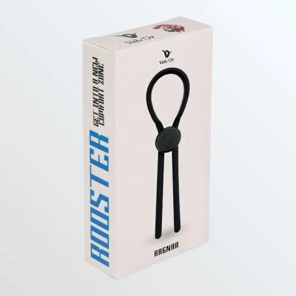 Velv'Or Rooster Ragnar Adjustable Lasso String Cock Ring - Black — image 12 of 12