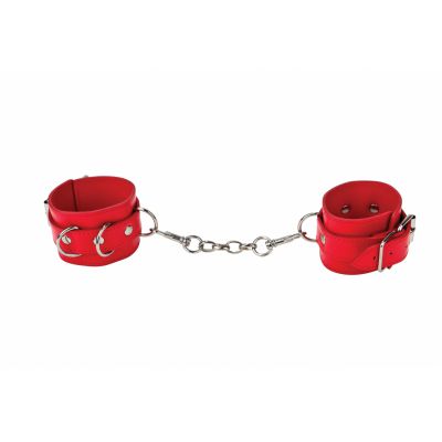 Leather Cuffs Red Fetish Sex Toys