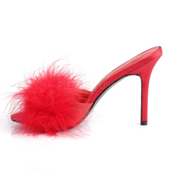 4 inches Heel Marabou Slipper — image 7 of 16