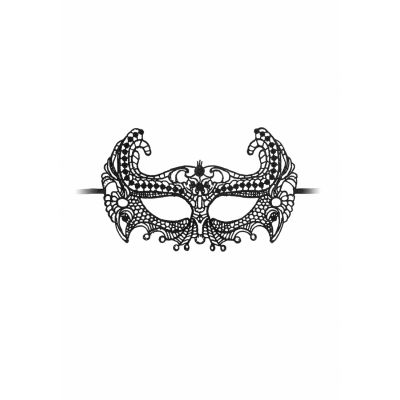 Empress Black Lace Mask Black Bondage Mask