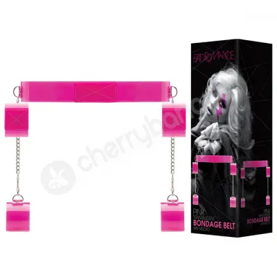 Bad Romance Pink Translucent Bondage Belt With Velcro