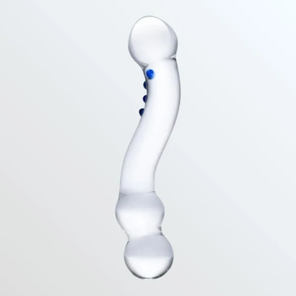Glas 6in Curved G-spot Glas Dildo