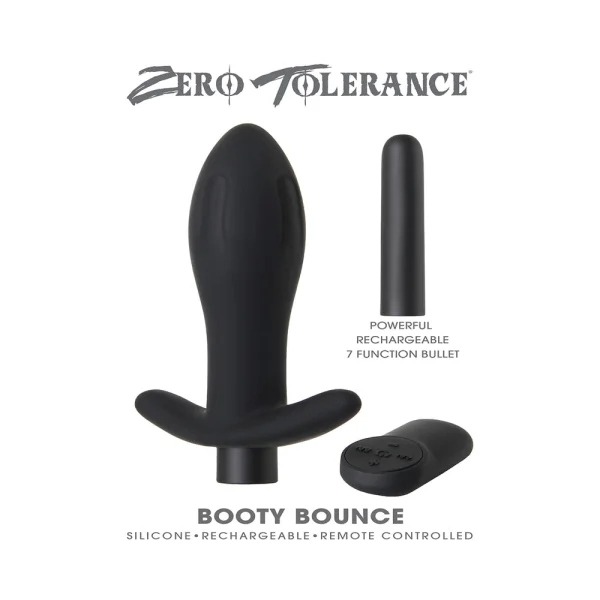 Booty Bounce Black Vibrating Butt Plug — image 5 of 9