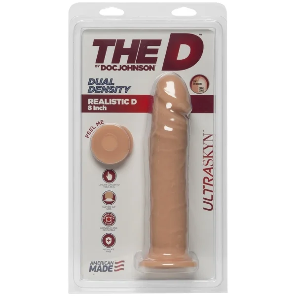 Doc Johnson The D Realistic D UltraSkyn 8" Vanilla