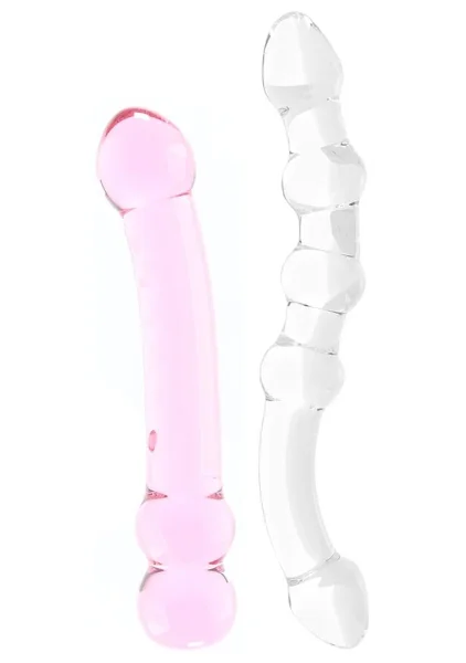 Double Trouble Glass Dildo