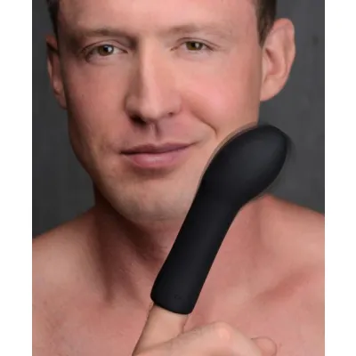 10x Vibrating Curved Silicone Finger Massager