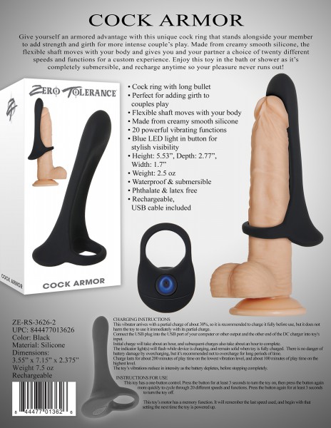 Cock Armor Vibrating Penis Sleeve