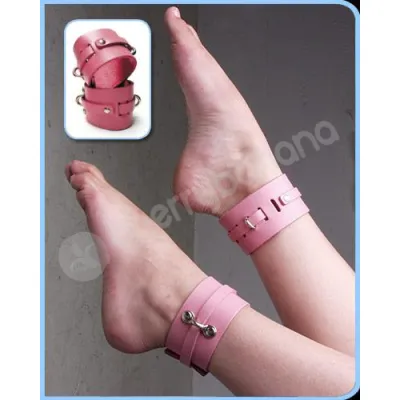 Grrl Toyz Pink Plush Ankle Cuffs